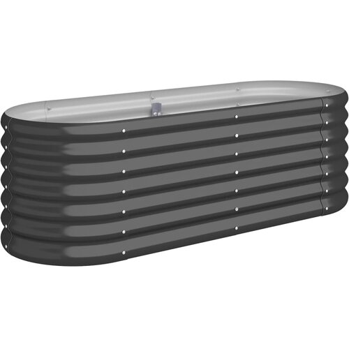 vidaXL Povi&scaron;ena vrtna gredica od čelika 114 x 40 x 36 cm antracit Cijene