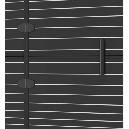 VidaXL Sklopiva pregrada za tu&amp;scaron; ESG 100 x 140 cm crna Slike