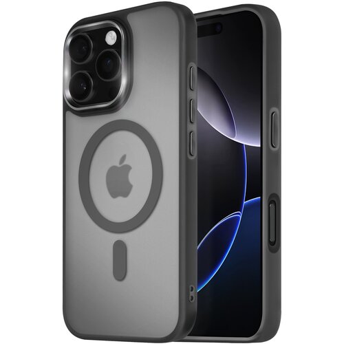AVIZAR Ohi&scaron;je MagSafe za iPhone 16 Pro Max Back Mat Frosted Obris, Črna, (5000016110) Cene