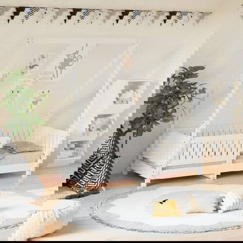 vidaXL Otroški posteljni okvir bel 70x140 cm trdna borovina Cene