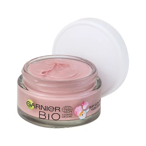 Garnier Bio Rosy Glow 3in1 hranjiva i posvjetljujuća dnevna krema za umornu kožu 50 ml za žene