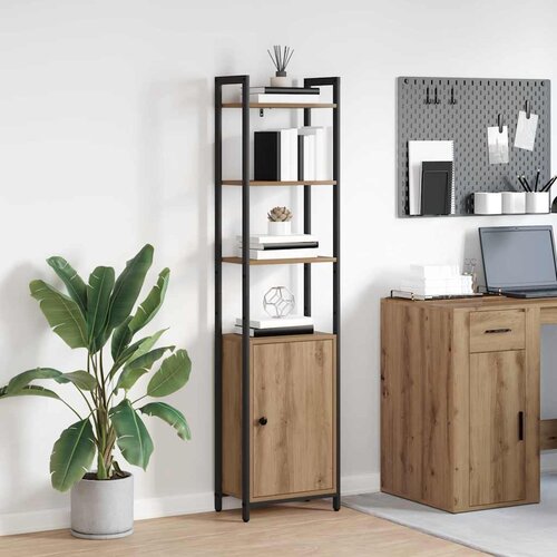 VidaXL Ormarić za knjige Umjetnički hrast 40 x 24 x 161 cm Slike