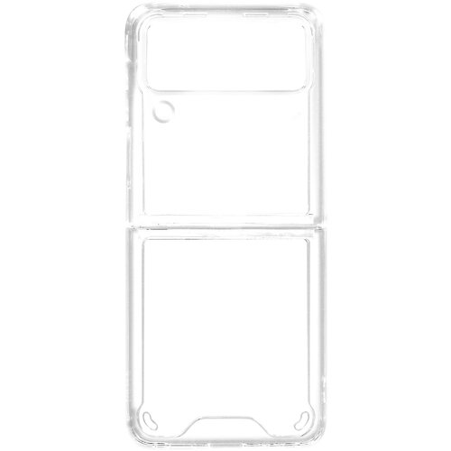 AVIZAR Trden silikonski ovitek za Samsung Galaxy Z Flip 3 z ojacanimi vogali - prozoren, (20640123) Cene