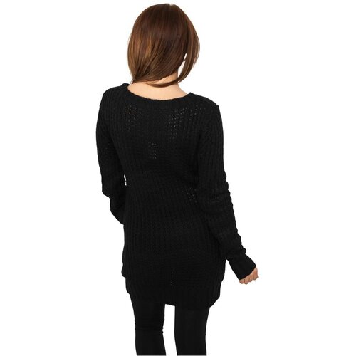 UC Ladies Women&amp;#039;s sweater with a long wide neckline in black Slike