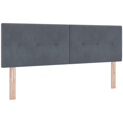 s box springom, madracem i LED-om Tamnosiva 160 x 200 cm Slike