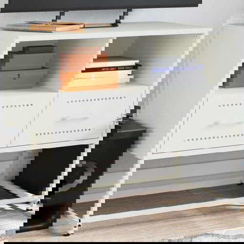 vidaXL TV ormarić crni 68x39x60,5 cm bijeli Cene
