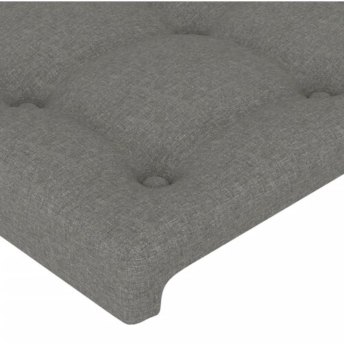  LED uzglavlje tamnosivo 83x16x78/88 cm od tkanine Slike