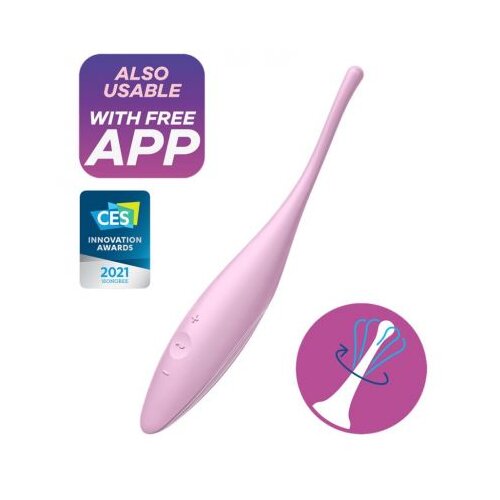 Satisfyer Točkovni stimulator Twirling Joy roza Cene