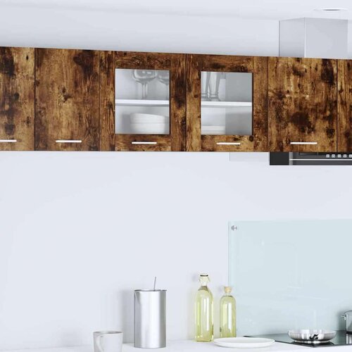 Viseći ormarić Riga Dimljeni hrast i bijela 80 x 31 x 40 cm Cijene