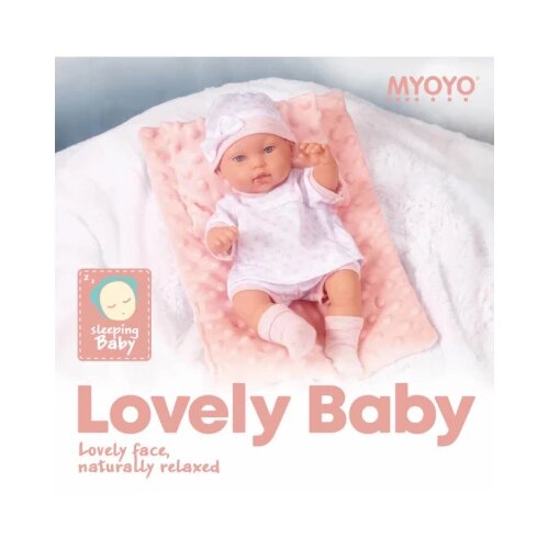  Lutka Lovely Baby 33cm sa jastukom roze Cene