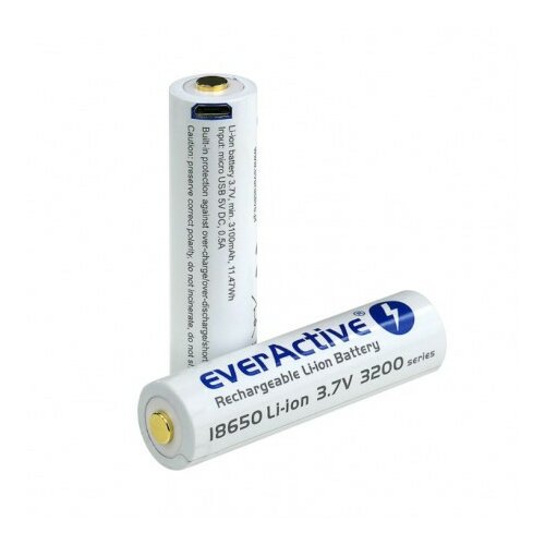 EverActive industrijska punjiva baterija 3200 mah EVA18650USB Slike