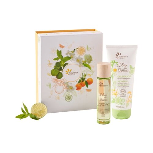 Fleurance Nature L&amp;#039;Eau des D&amp;eacute;lices Gift Set - Verbena i bergamot Slike