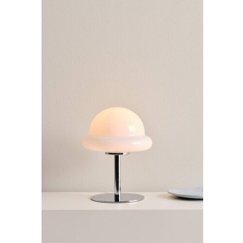 Jotex Bijela/u sjajno srebrnoj boji stolna lampa od opalnog stakla (visina 26 cm) Bubba &amp;ndash; Slike