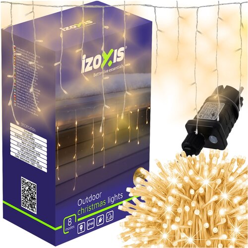  Zunanje novoletne lučke zavesa 300 LED toplo bela 8 funkcij 15m Cene