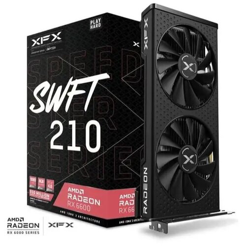 XFX AMD Video Card RX-6600 SWIFT210 CORE 8GB GDDR6, 3x DP, HDMI, 2 fan, 2 slot - RX-66XL8LFDQ Slike