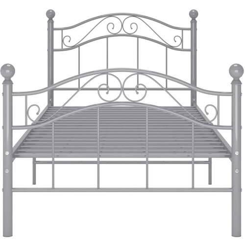  Okvir za krevet sivi metalni 100 x 200 cm Slike