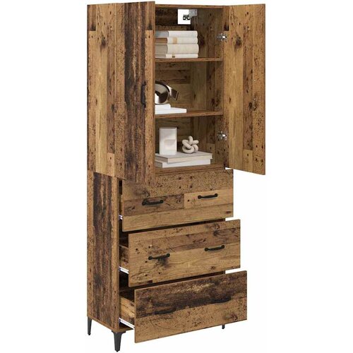  Highboard Staro drvo 69,5 x 34 x 180 cm Konstruirano drvo Slike