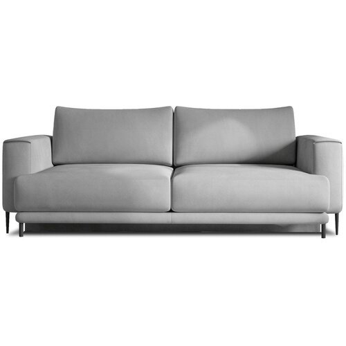 ELTAP Svijetlo siva baršunasti sklopiva/s prostorom za odlaganje sofa 260 cm Dalia – Cene