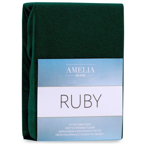AmeliaHome Plahta s gumom 140-160x200 cm, tamnozelena Slike