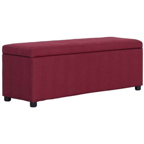 vidaXL Klupa s pretincem za pohranu 116 cm crvena poliesterska Cijene