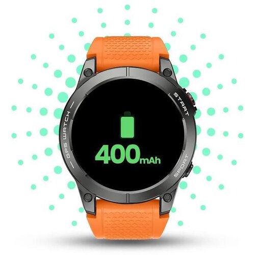 Manta pametni sat, BT, GPS, vodootporan, sportski, crni SWA001BK Slike
