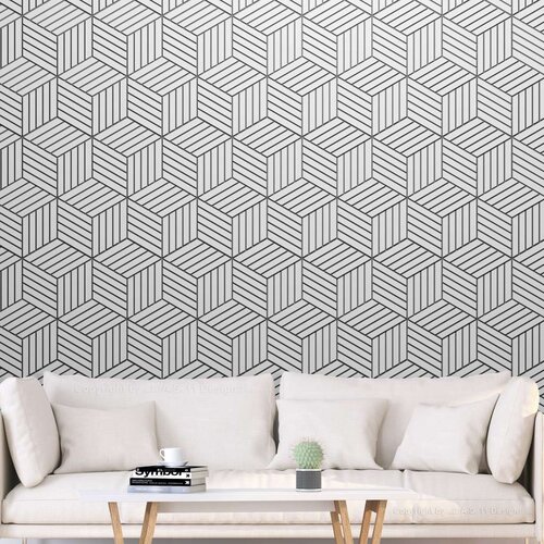  Samoljepljiva foto tapeta - Hexagons in Detail 196x140 Cijene