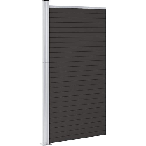  za ogradu WPC 95 x 186 cm crni Slike