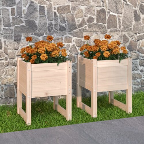vidaXL Sadilice 2 kom 40 x 40 x 52,5 cm od masivne borovine Cijene