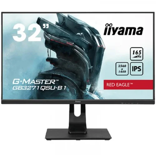 Iiyama G-Master GB3271QSU-B1, 32" IPS display - WQHD resolution (2560 x 1440), Free Sync technology - Black Tuner, Blue Light -