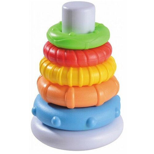 Infunbebe igračka za bebe zaglavljeni prstenovi šarena Cene