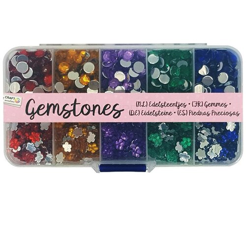  Ukrasni kamenčići | krugovi i cvijeće (kristali za izradu nakita) KORIŠTENO Cijene