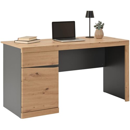 Modern Living Pisalna Miza Turino, Barva Hrasta, Antracit Cene