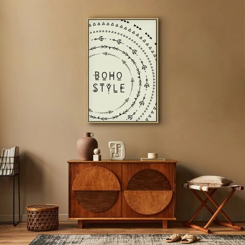  Slika - Boho Style (1 Part) Vertical 40x60 U prirodnom drvenom okviru Cene
