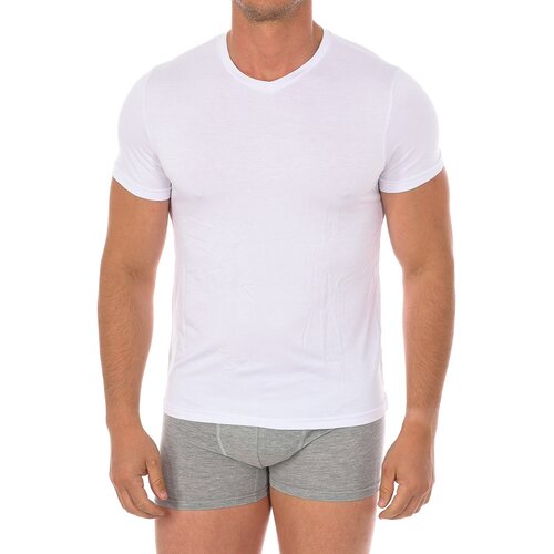 Q-En Spodnje majice Q603-BLANCO Bela Slike
