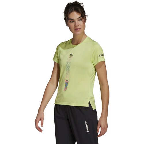 Adidas agravic shirt w, ženska majica za trčanje, žuta H11736 Slike