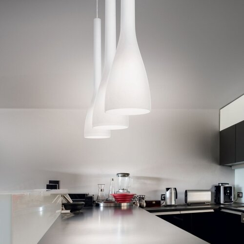 Ideal Lux luster na sajli flut 1xE14/40W/230V &amp;oslash; 10,5 cm bela Slike
