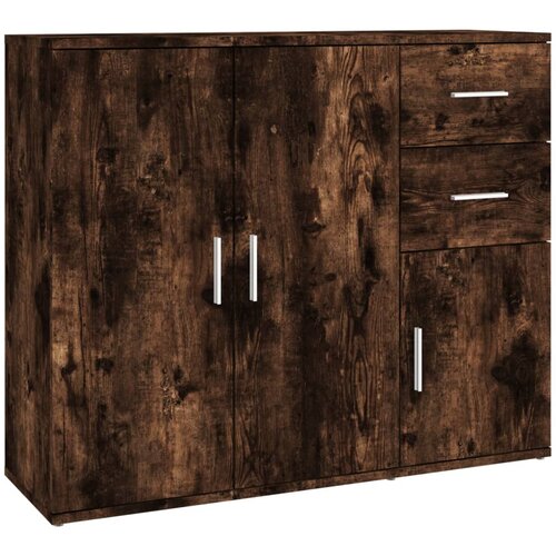 Maison Chic Komoda - Predalnik dimljeni hrast 91x29,5x75 cm inženirski les, (21718567) Cene