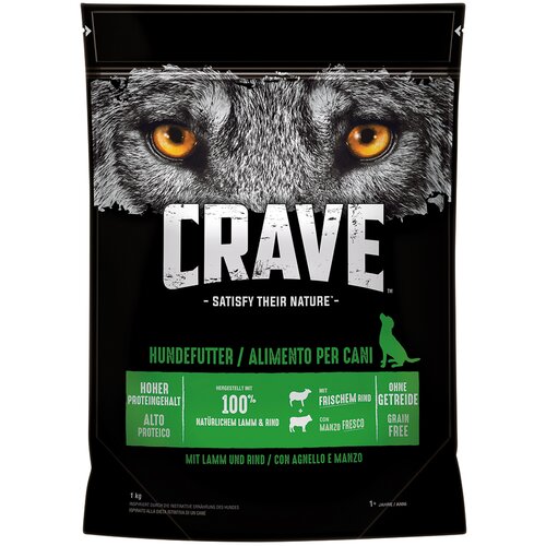 CRAVE Adult suha hrana za pse s janjetinom i govedinom - 6 x 1 kg Slike