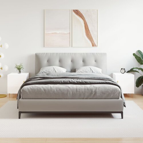 VidaXL Noćni ormarići 2 kom sjajni bijeli 40x40x50cm konstruirano drvo Slike
