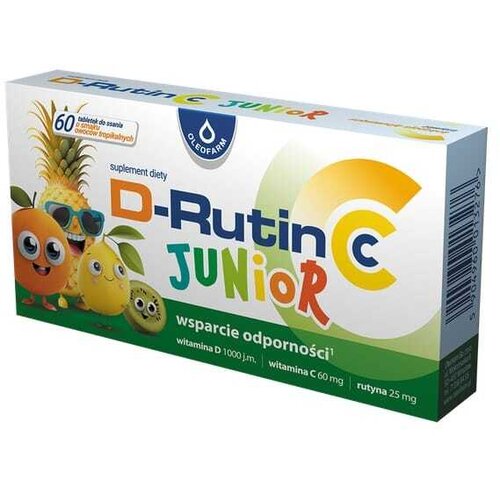 Oleofarm Vitamin C i rutin za djecu (60 tableta za sisanje) Slike