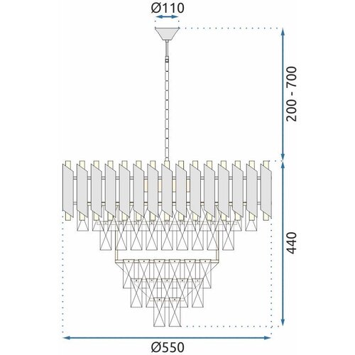 Toolight luster s kristalima APP1058-CP Slike