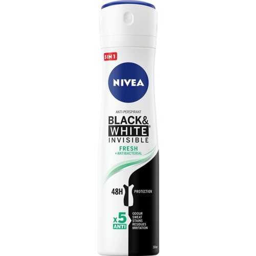 Nivea deo black & white fresh dezodorans u spreju 150ml Slike