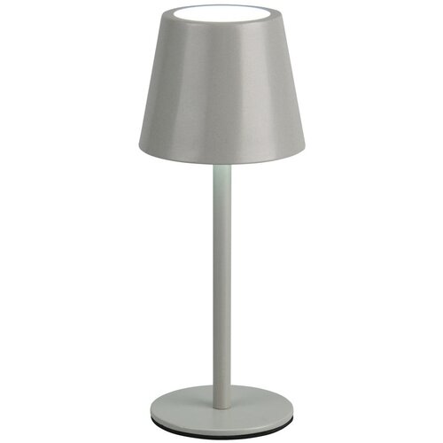  Siva LED namizna svetilka s kovinskim senčilom (vi&amp;scaron;ina 21 cm) Diaz &amp;ndash; Slike