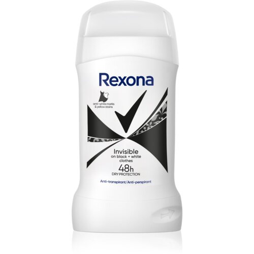 Rexona Invisible Black&amp;amp;White čvrsti antiperspirant protiv bijelih mrlja 50 ml Slike