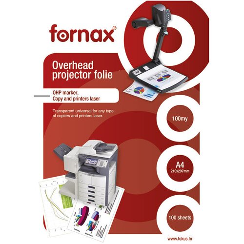Folija LK A4 OHP (ZA PREZENTACIJE) PK100 FORNAX PROZIRNA Cijene