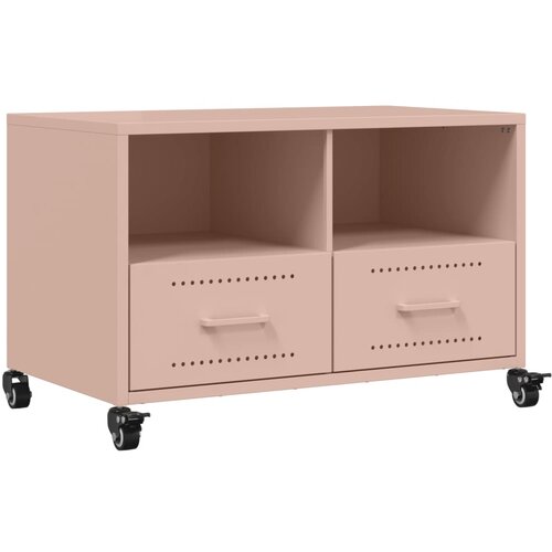 Maison Chic TV omarica - TV enota - Televizijska omarica roza 68x39x43,5 cm jeklo, (21698963) Cene