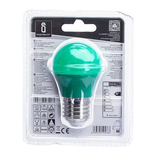 Aigostar led sijalica G45 E27/4W/230V zelena Slike