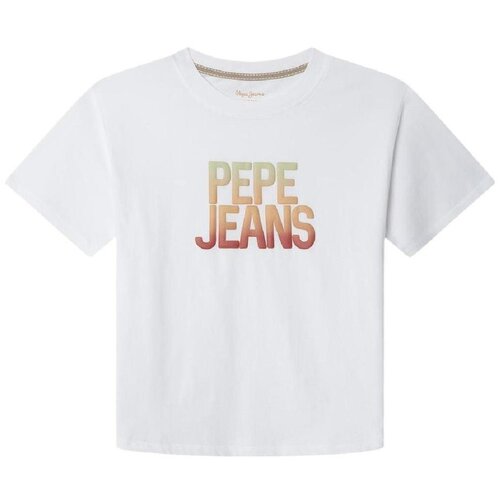 PepeJeans Majice s kratkimi rokavi PB5000089 800 Bela Cene
