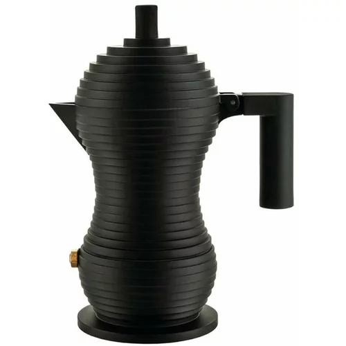 Alessi Pulcina kafetiera espresso za 3 skodelice / črna mat / aluminij, (20456306)