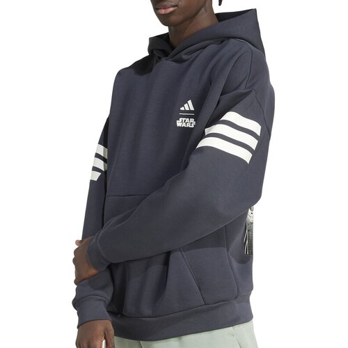 Adidas Mu&amp;scaron;ki duks sa kapuljačom STAR WARS, Tamnosivi Slike